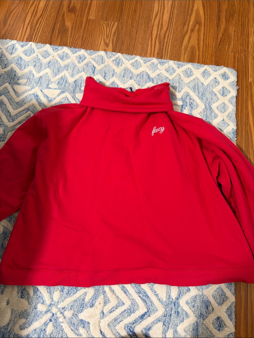 Fancy Vday drop rollover neck
